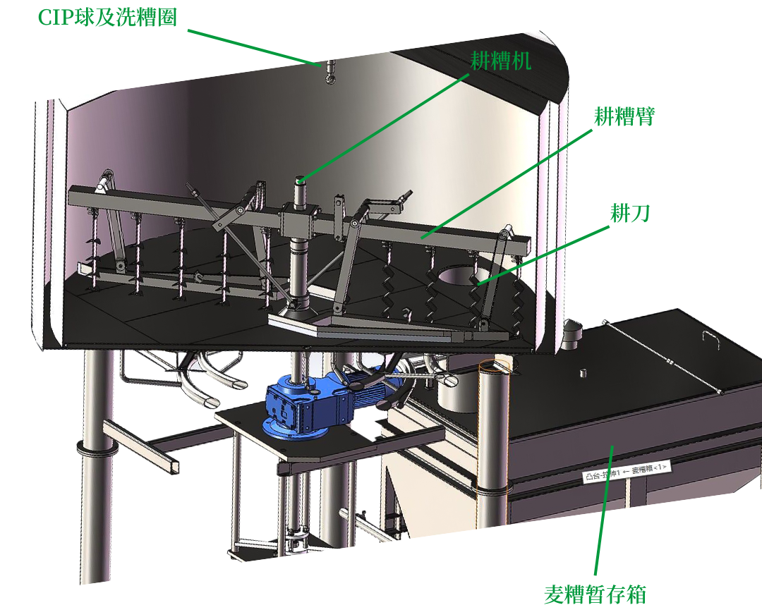 天泰<a href=http://www.milanpj.com/ target=_blank class=infotextkey>啤酒設備</a>過濾罐三維設計圖